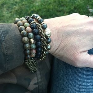 Handmade Bracelet Stack Of 4